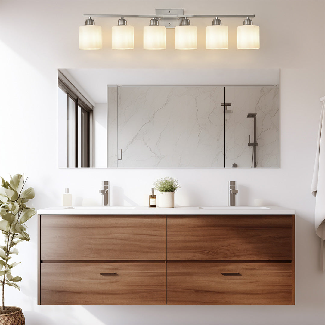 Modern Bathroom Vanity Lights Minimalist Glass Mirror Light