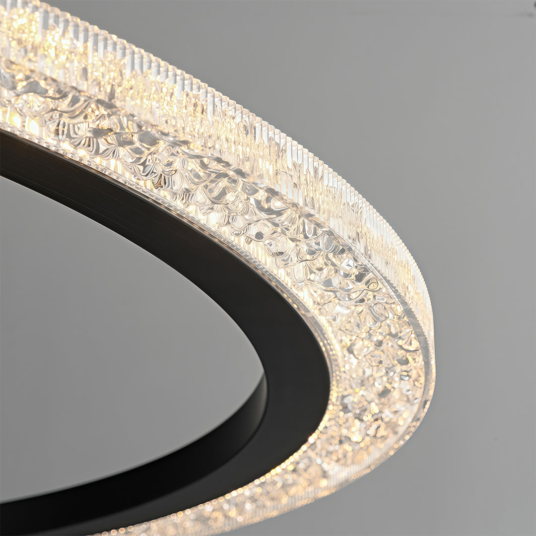 Round Modern Chandelier Minimalist Acrylic Ceiling Light