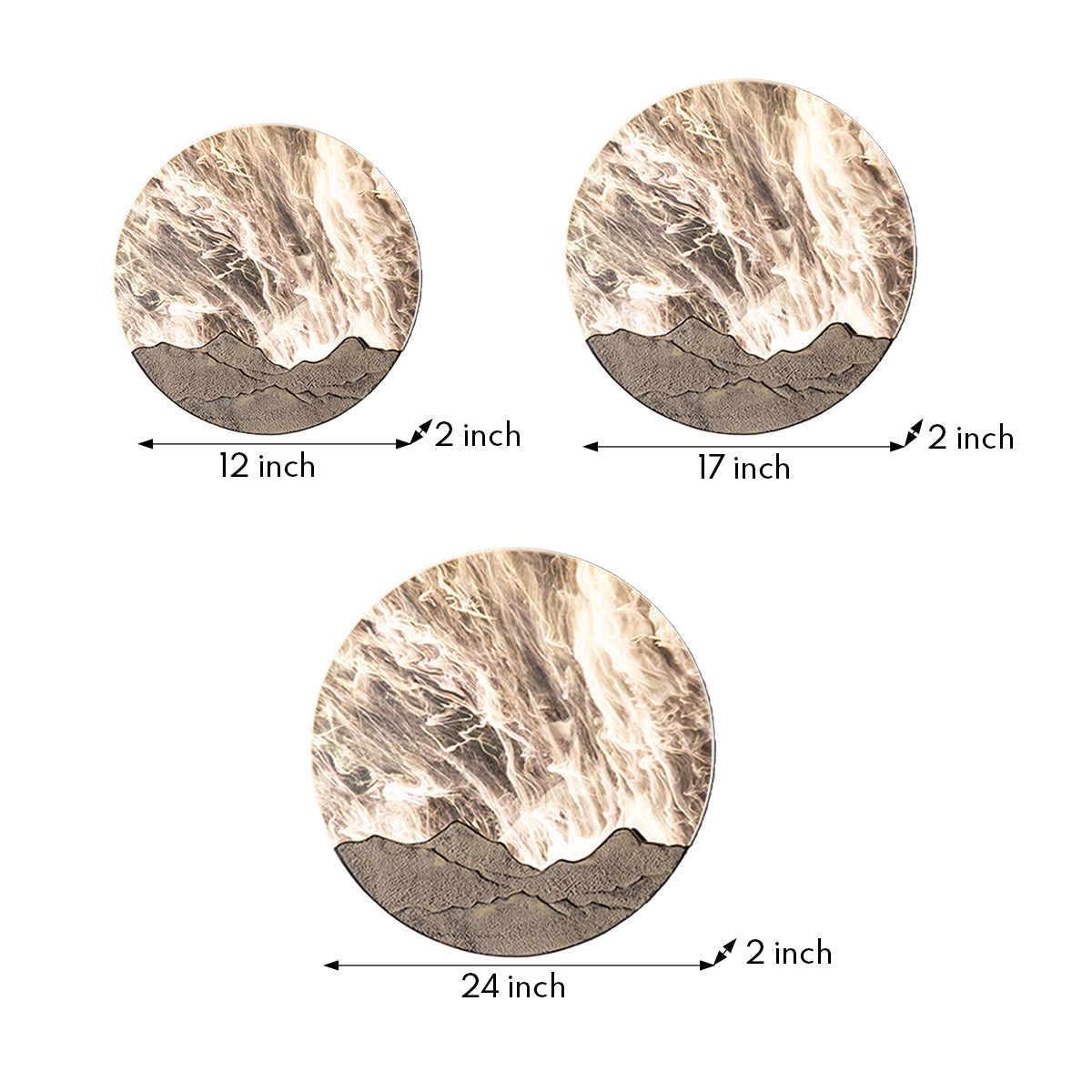 Round Outdoor Sconce LED Waterproof Sunrise Round Decorative