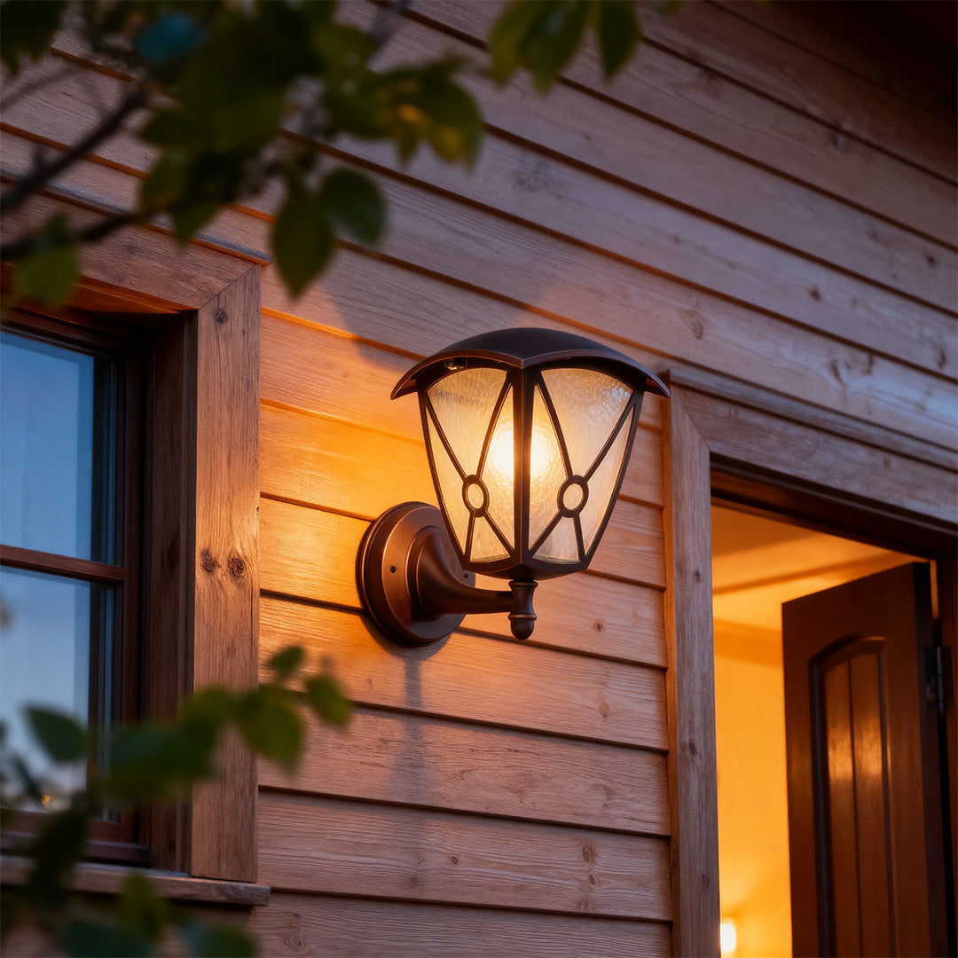 Outdoor Wall Lights for House Aluminum Waterproof Clear Glass Lamp