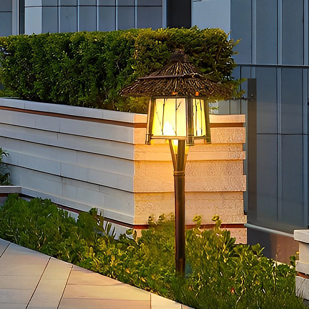 Bamboo Pendant Light Farmhouse Modern Atmosphere Lawn Light