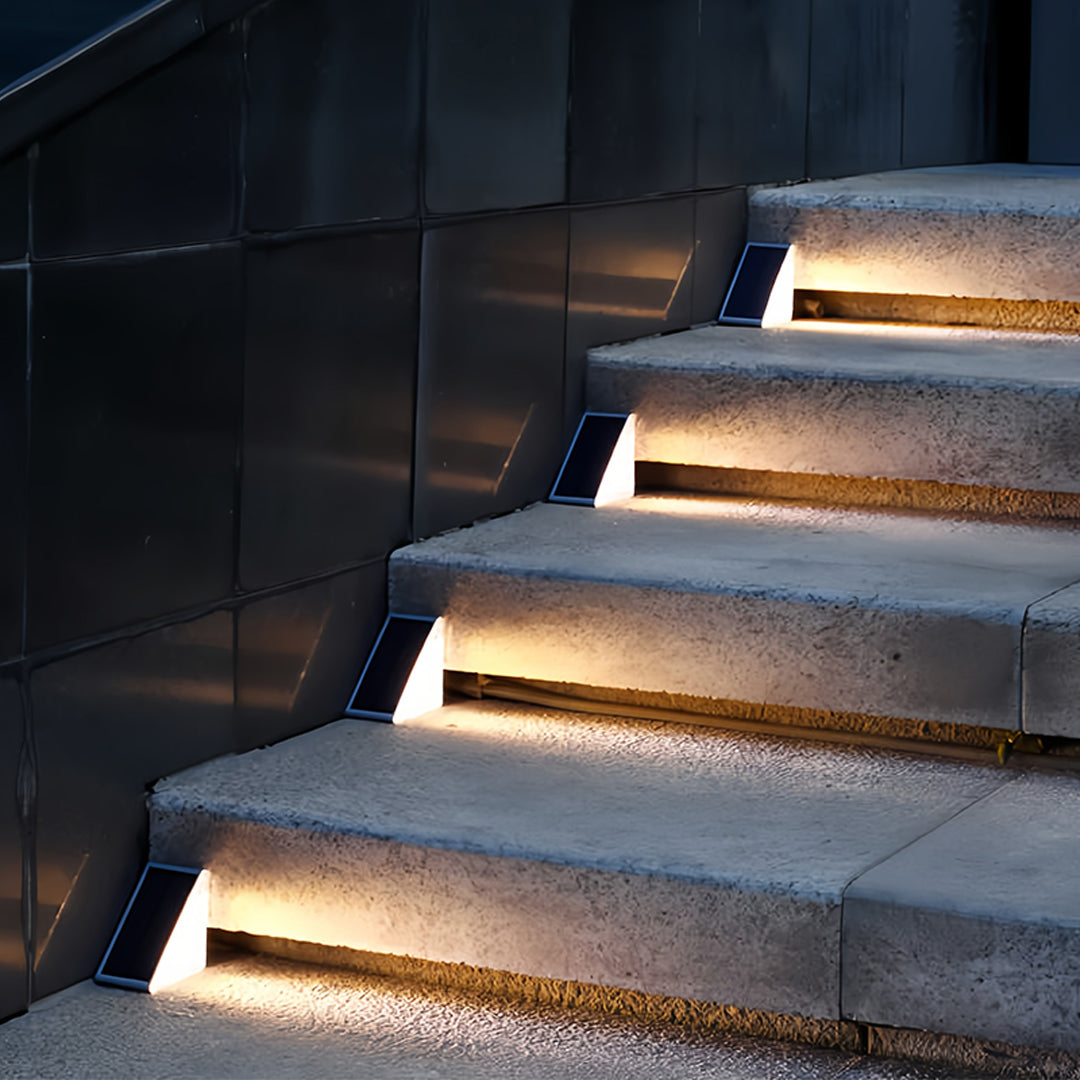 Outdoor Solar Step Lights Automatically Waterproof RGB Deck Light