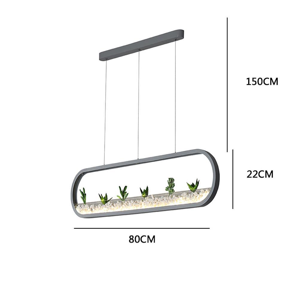 Rounded Corners Rectangular Modern Pendant Lights Ceiling Light
