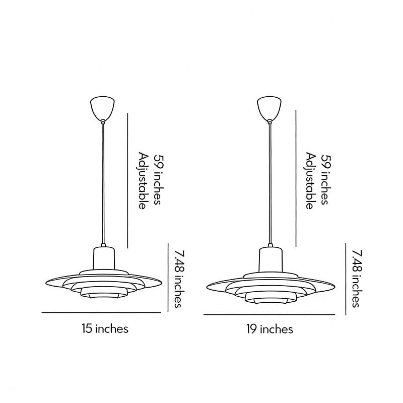 Saucer Pendant Light Multi-layer Modern Artistic Ceiling Light