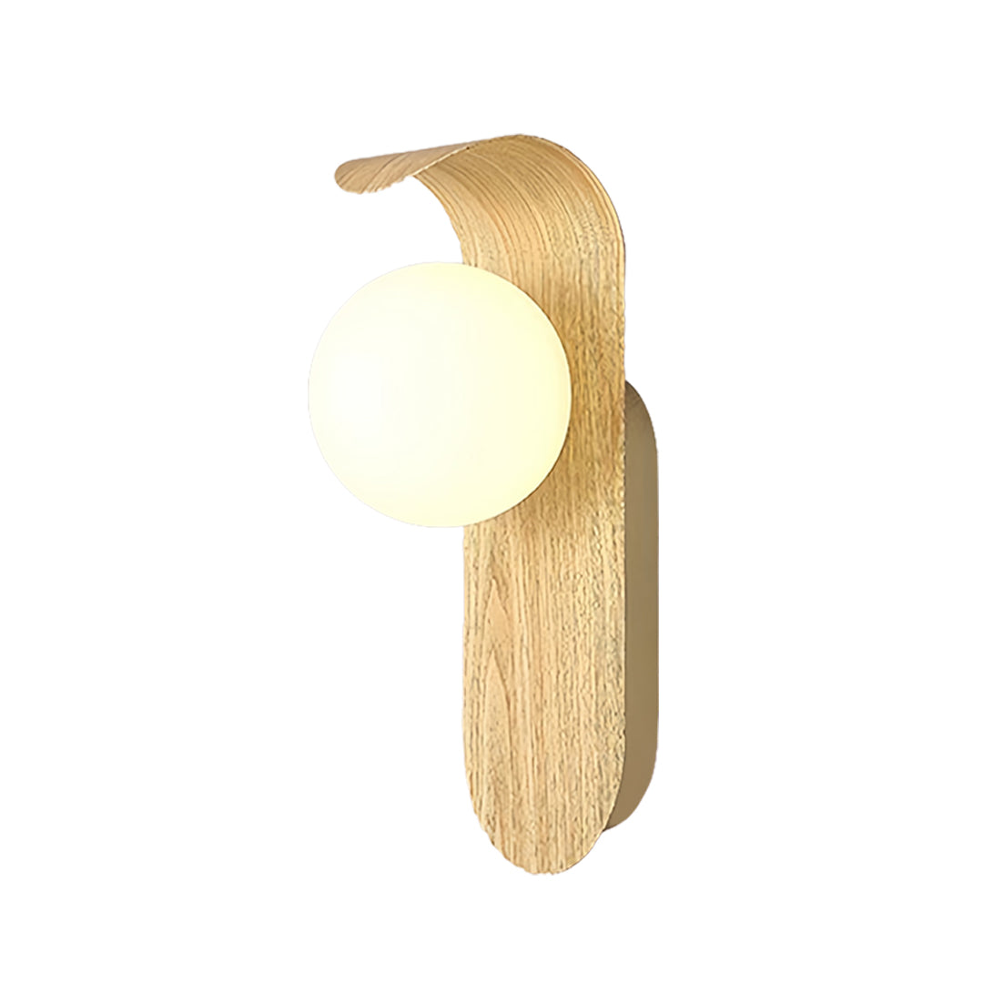 LED Lights For Wall Mid-Century Minimalist Wood Grain Wall Lights