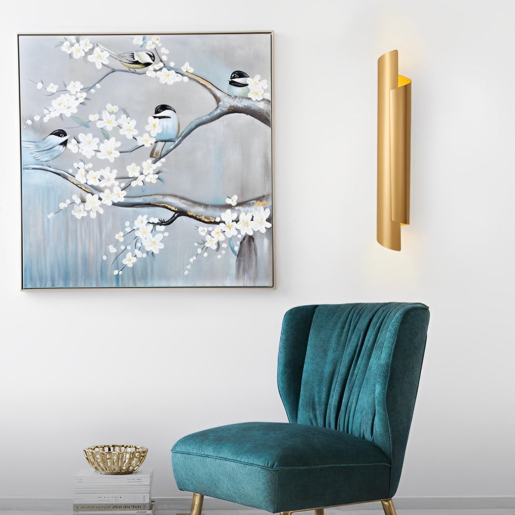 Scroll Wall Sconce Modern Minimalist Metal LED Light
