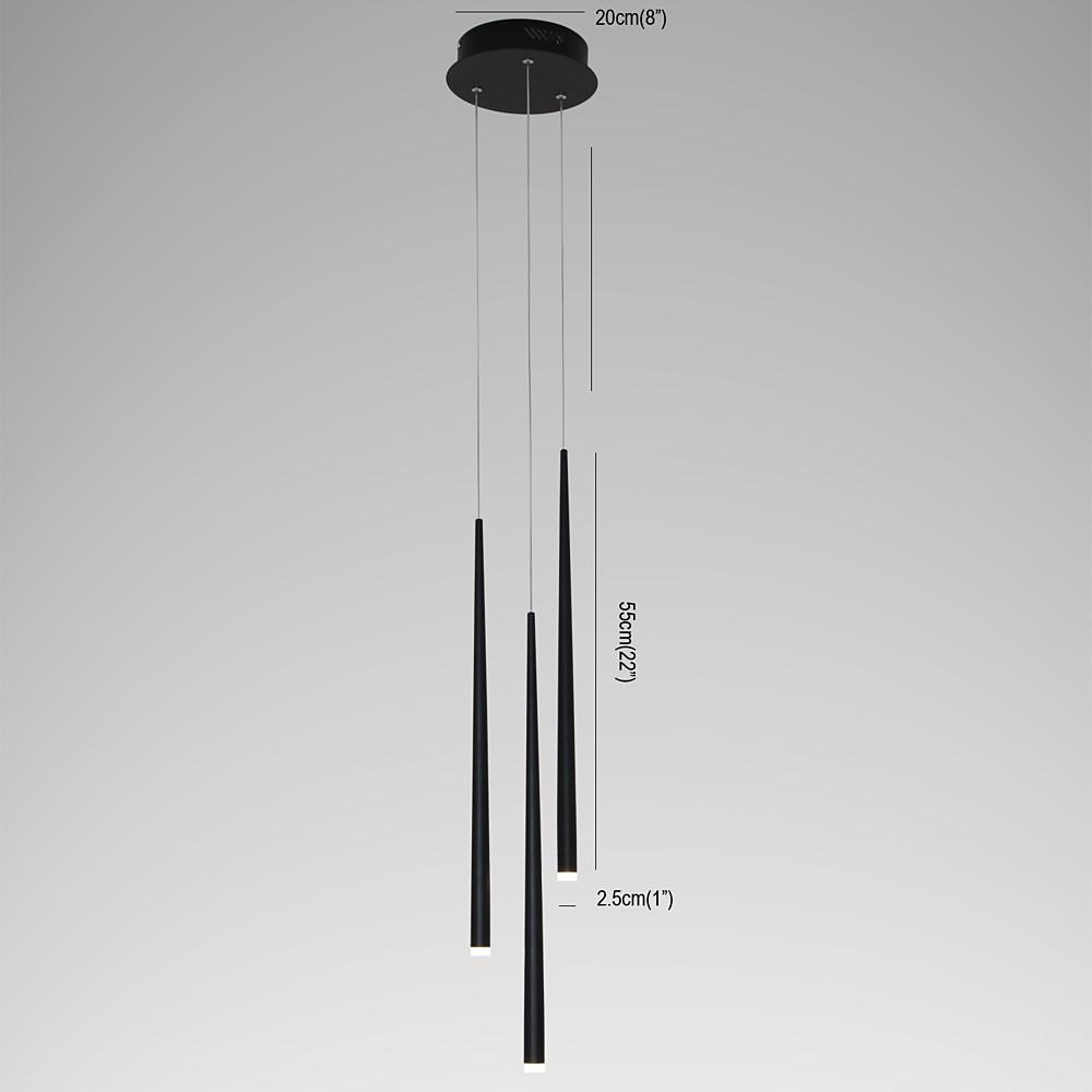 Chic Modern Metal Acrylic Rustic Chandeliers LED Ceiling Light