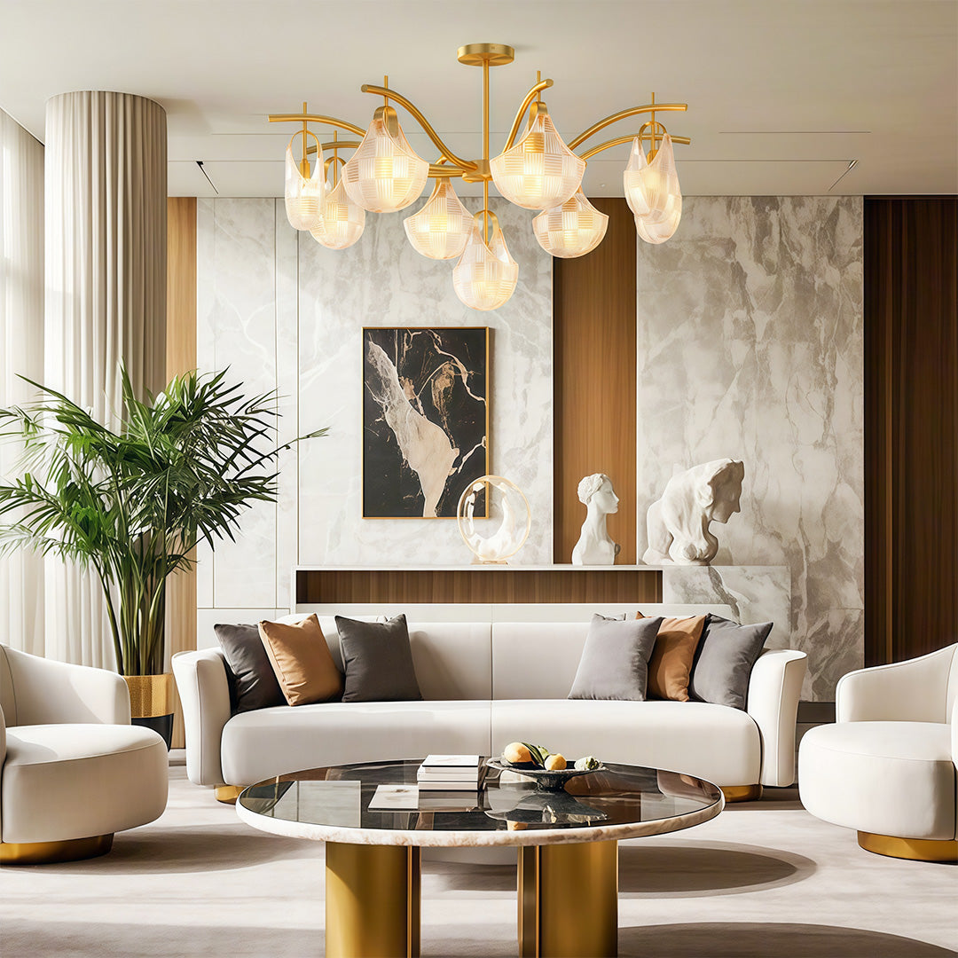 Shell Chandelier Light Modern Luxury Creative Ceiling Light