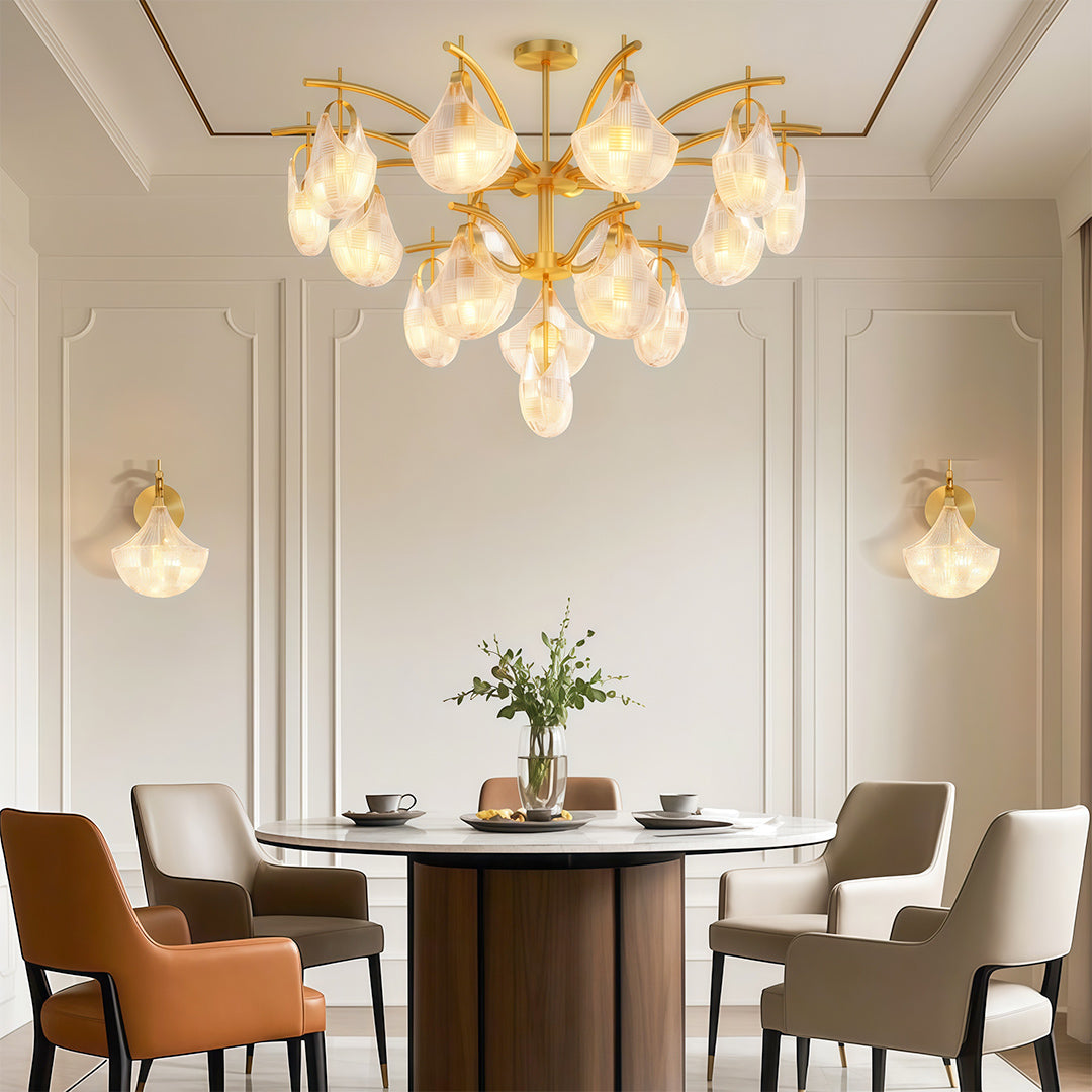 Shell Chandelier Light Modern Luxury Creative Ceiling Light