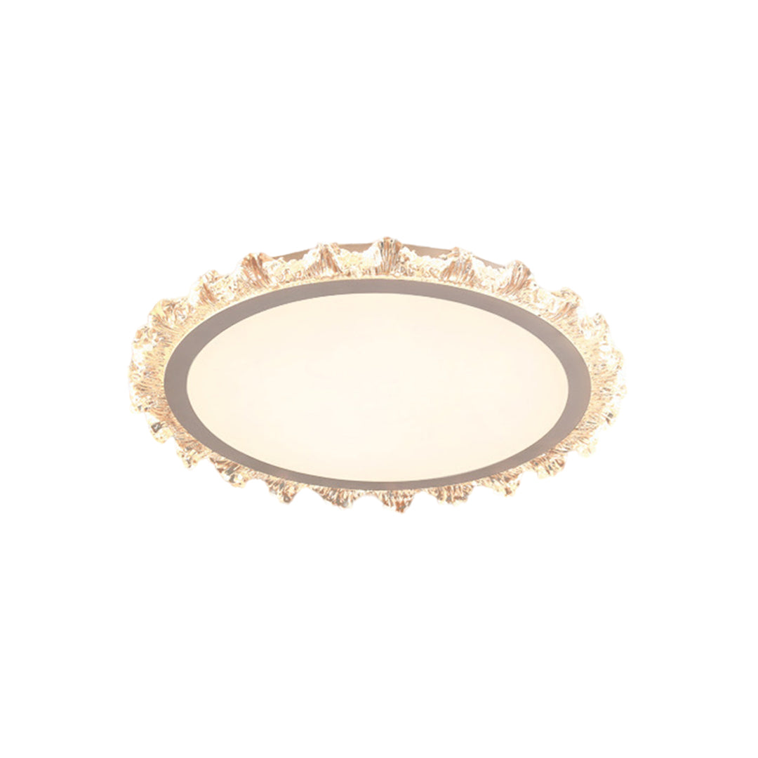 White Round LED Ceiling Light French wide-spectrum Ultra-Thin Flush Mount Light