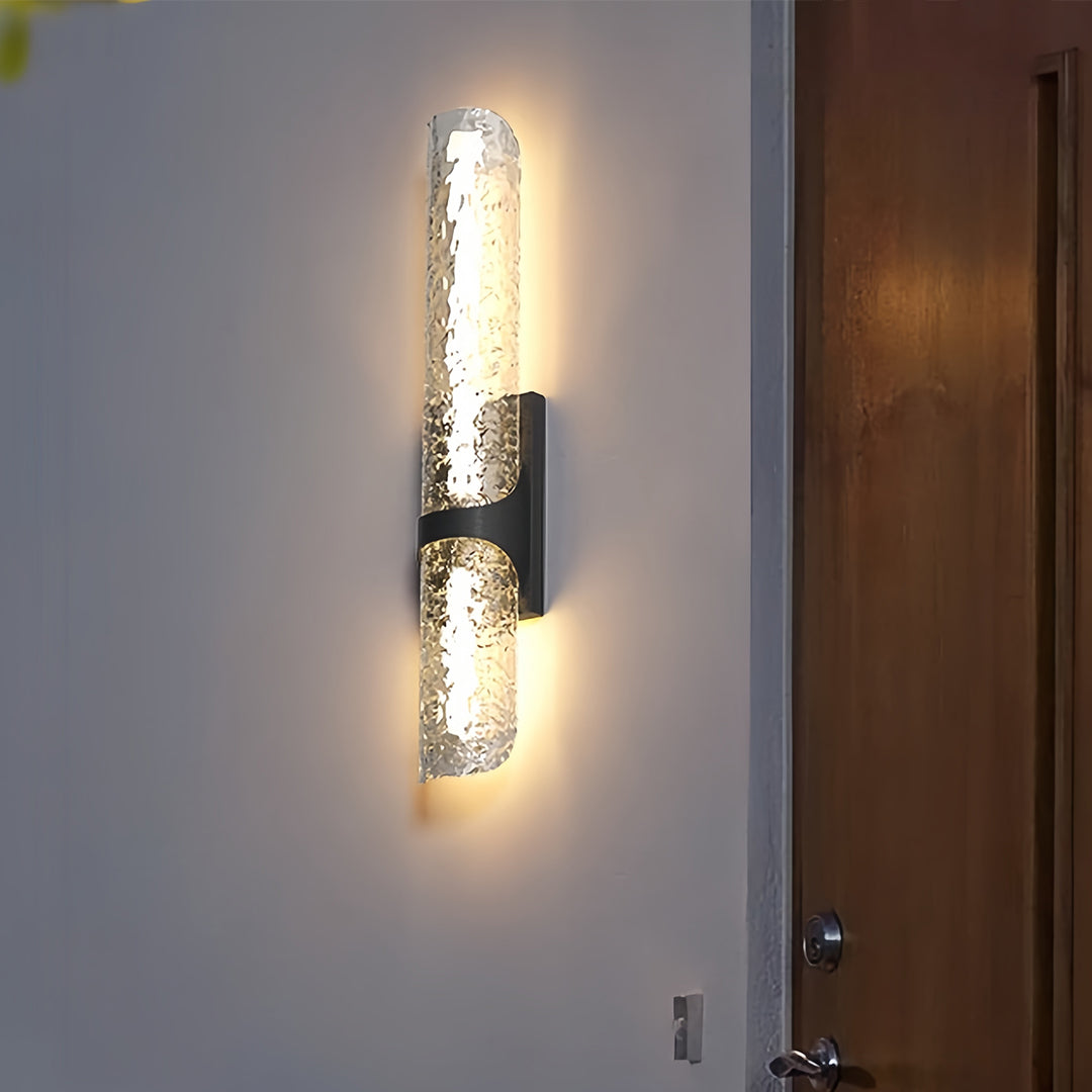Contemporary Black Outdoor Wall Lights Waterproof LED Lamp
