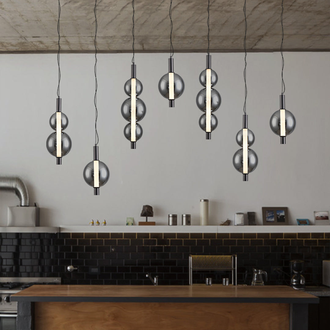 Minimalist Modern Silver Pendant Light LED