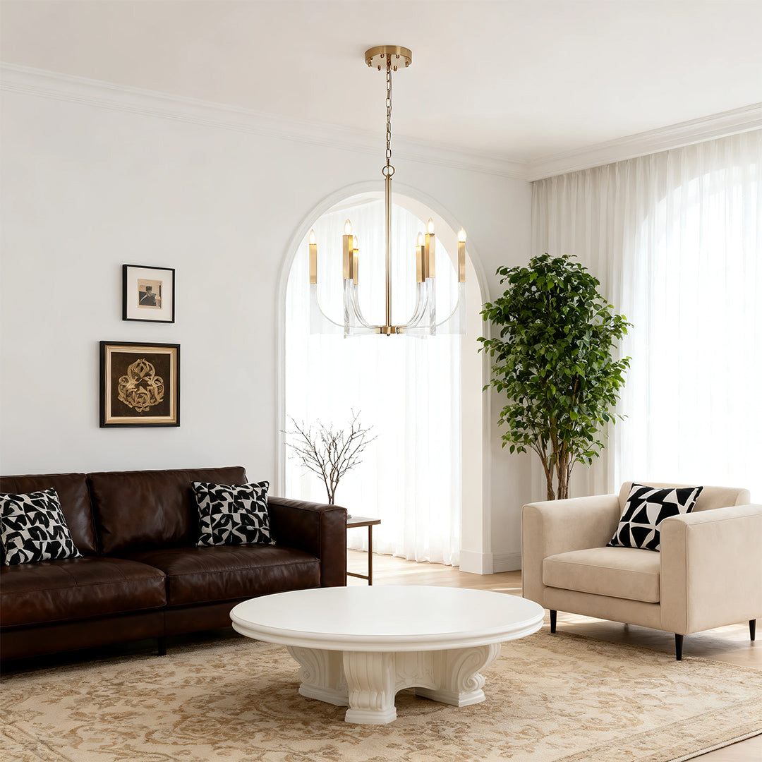 Acrylic Chandeliers with Elegant Minimalist Design Chic Ceiling Light