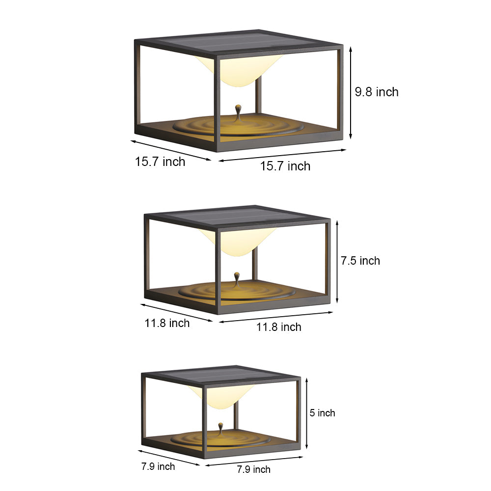 Square Pillar For Post Light Outdoor Waterproof Stainless Steel
