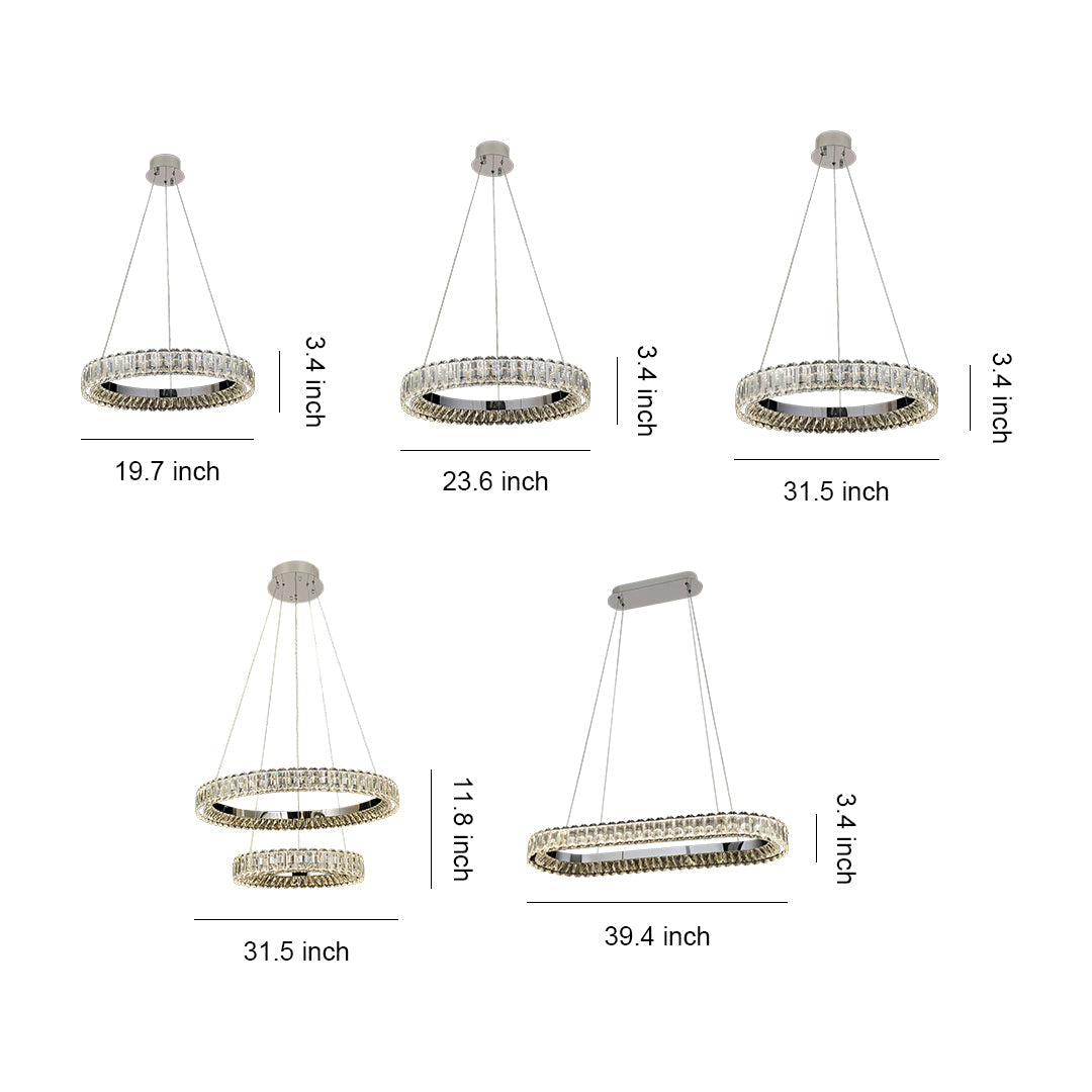Circle Chandelier Minimalist Luxury Ring Ceiling Lights