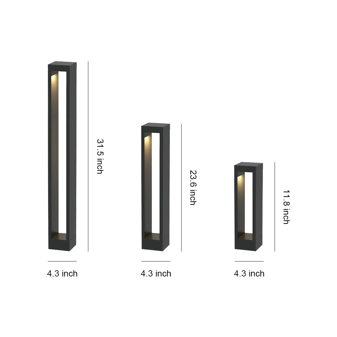 Garden Pathway Lights Waterproof Durable LED Outdoor Bollard Lamps