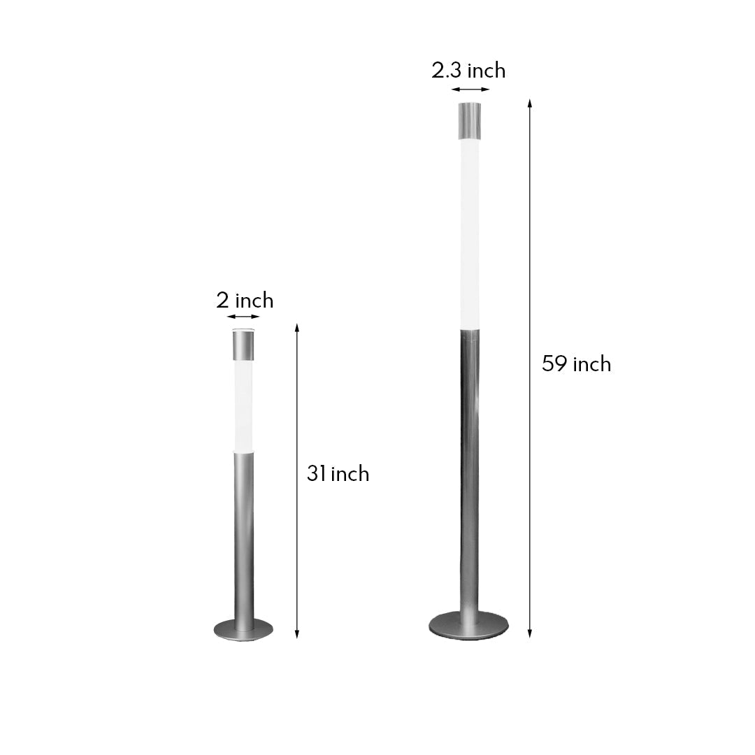 Italian Floor Lamp Elegant Minimalist Gray Creative Design light