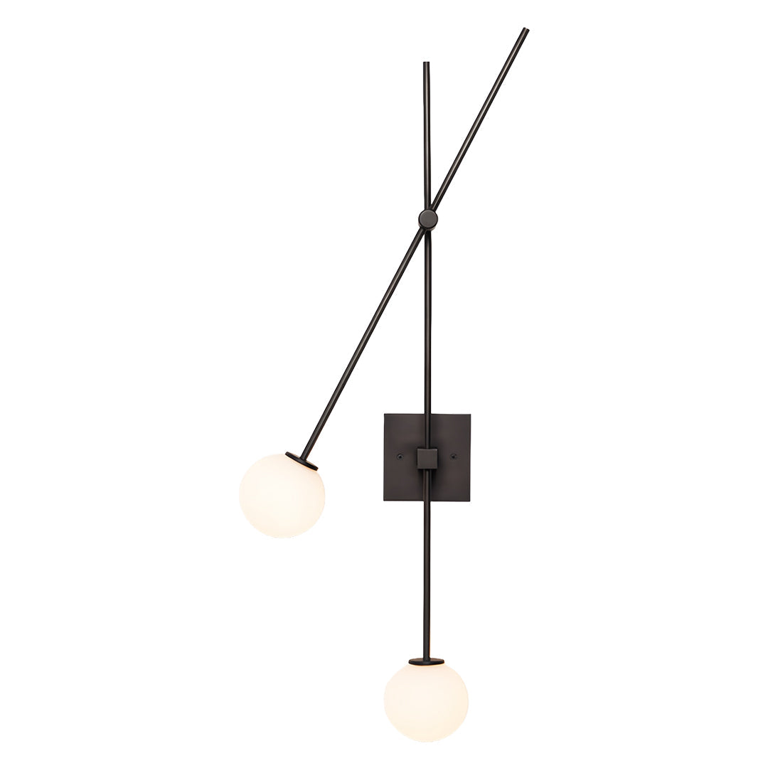 Double Sconce Wall Light Mid-Century Modern 2-Light Linear Wall Sconce