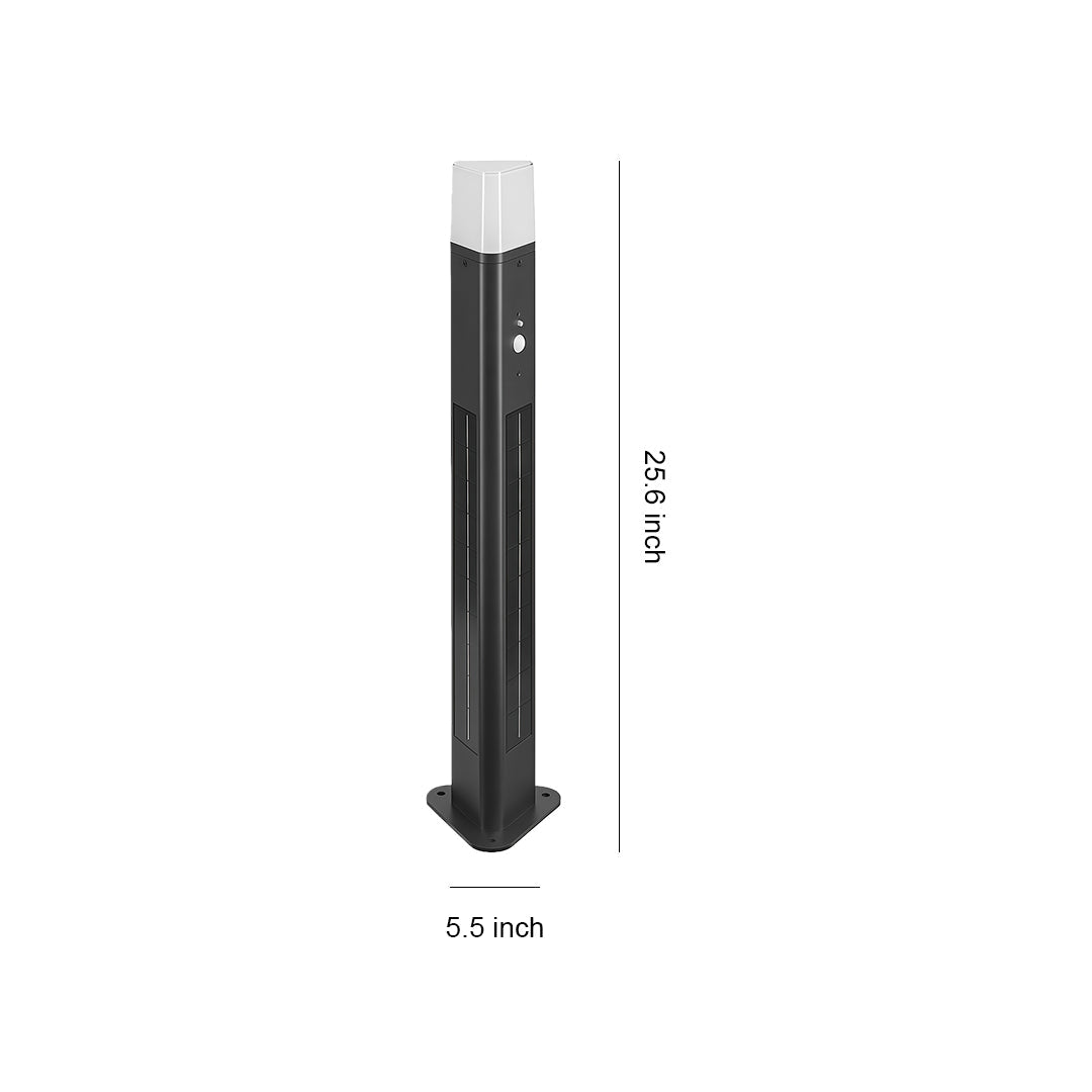 Solar Bollard Lighting Outdoor Garden Aluminum Lamp