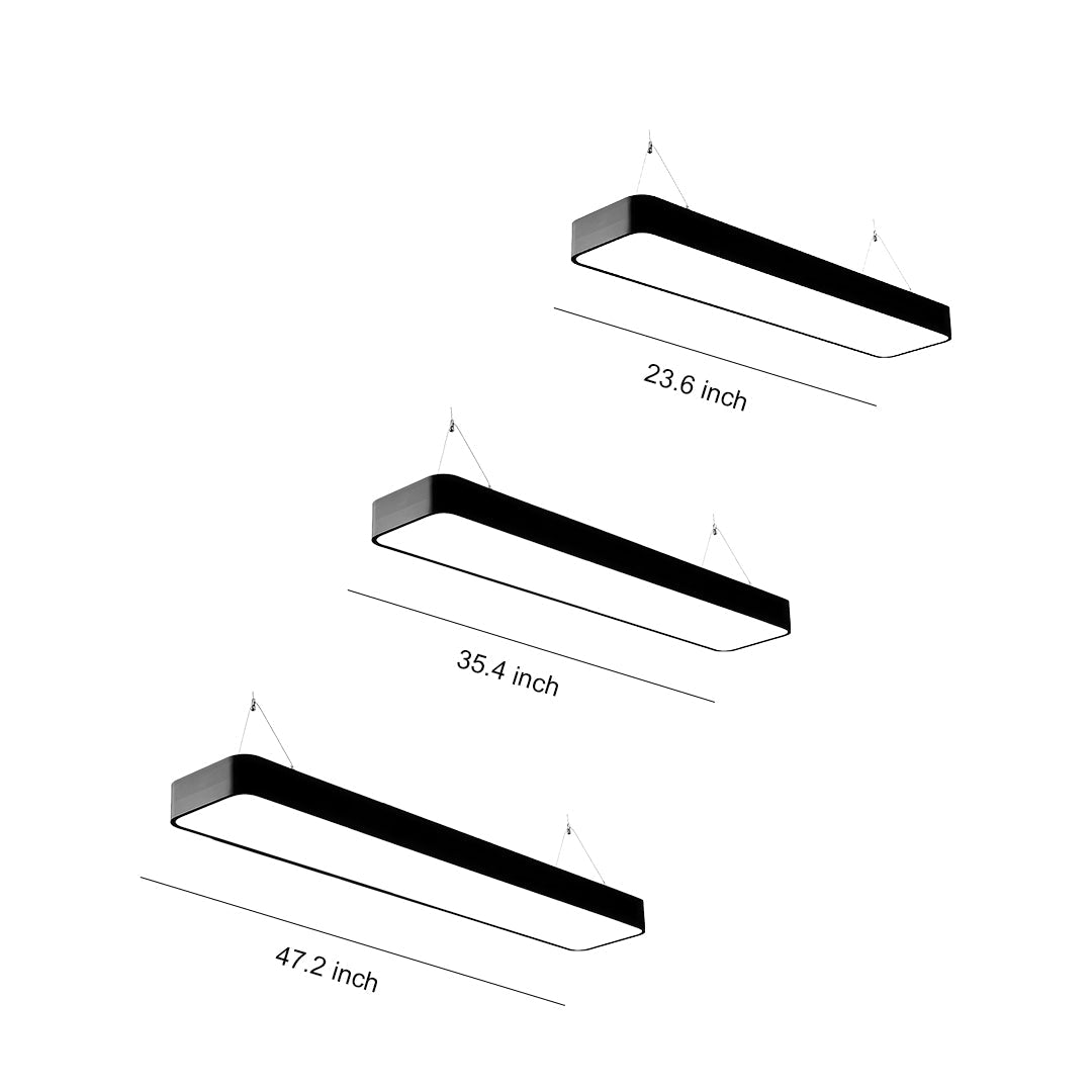 Long Rectangular Chandelier Modern Minimalist LED Ceiling Light