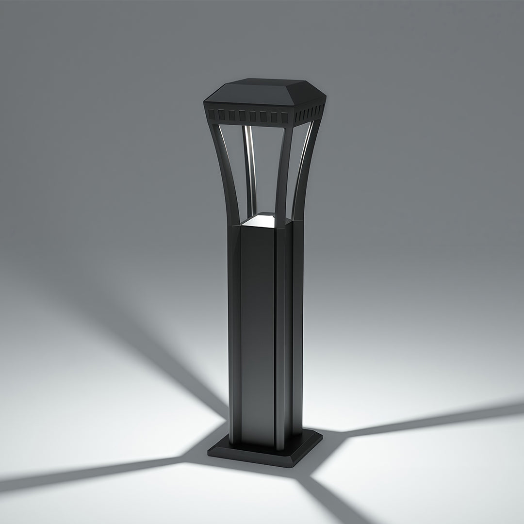 Modern Bollard Lights Geometric Outdoor Waterproof Landscape Light