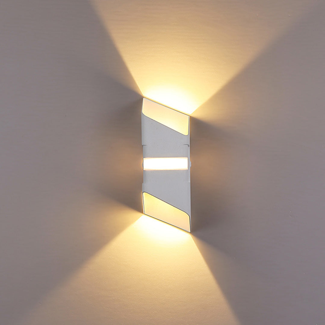 Square Tube LED Up And Down Outdoor Wall Lights