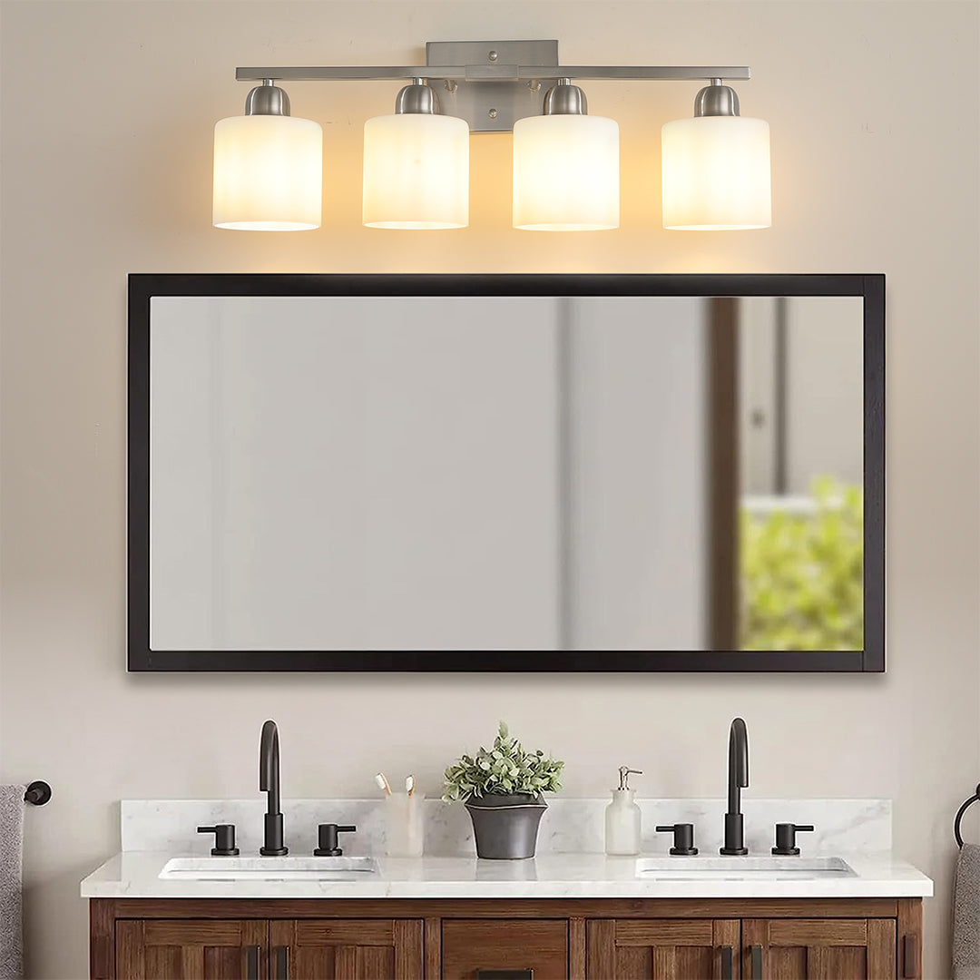 Modern Bathroom Vanity Lights Minimalist Glass Mirror Light