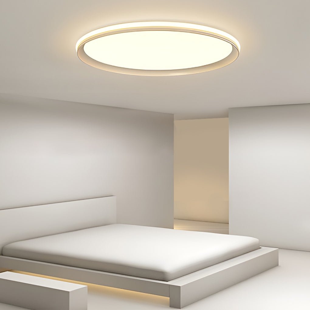 Slim Ceiling Light Modern Style Round Aluminum Light