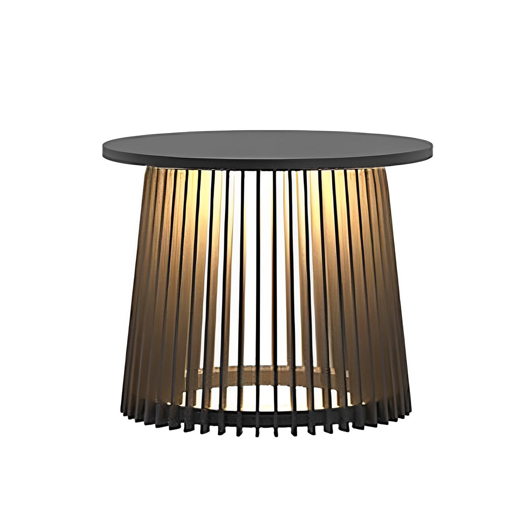 Solar Coffee Table Waterproof Iron Cage Solar Outdoor Lamp