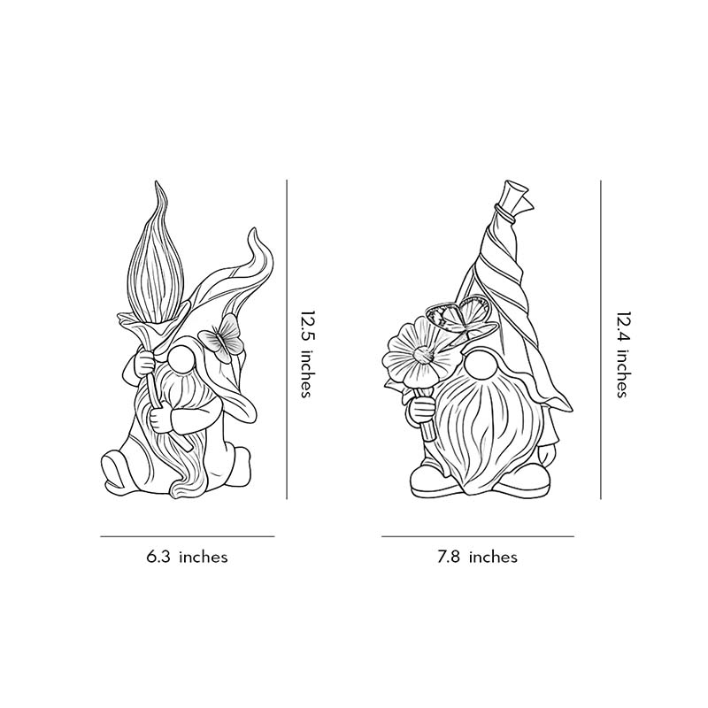 Solar Gnomes Garden Lights Resin Mini Welcome Landscape Lamp
