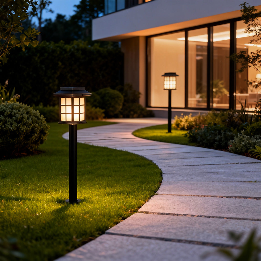 Solar LED Path Lights Outdoor Courtyard Ground Socket Light