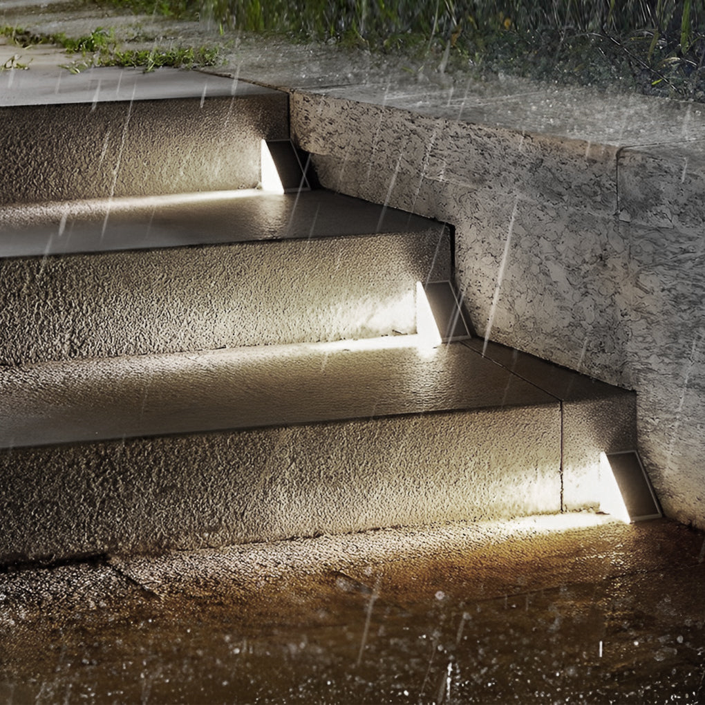 Solar Powered Lights for Steps Modern Waterproof Triangle Ladder Light