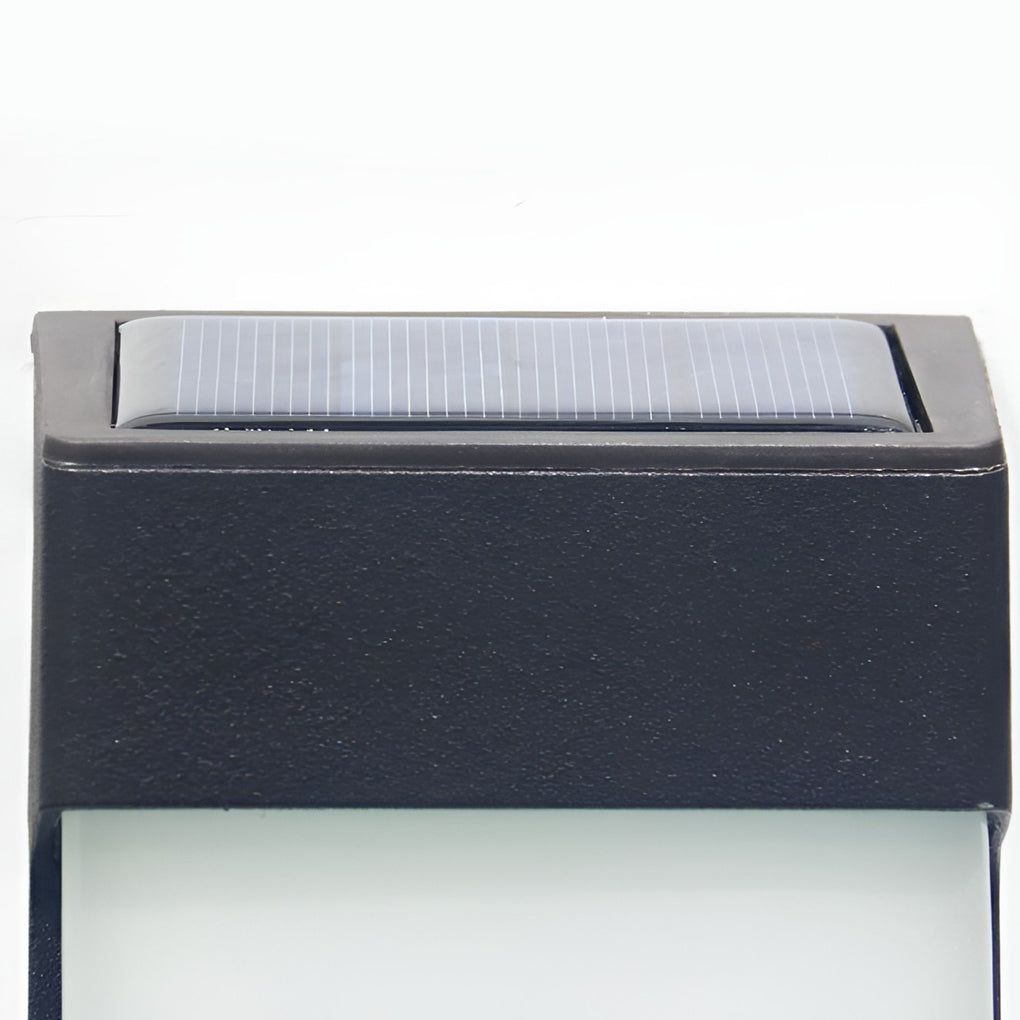 Solar Powered Outdoor Sconces LED Waterproof Metal Lamp