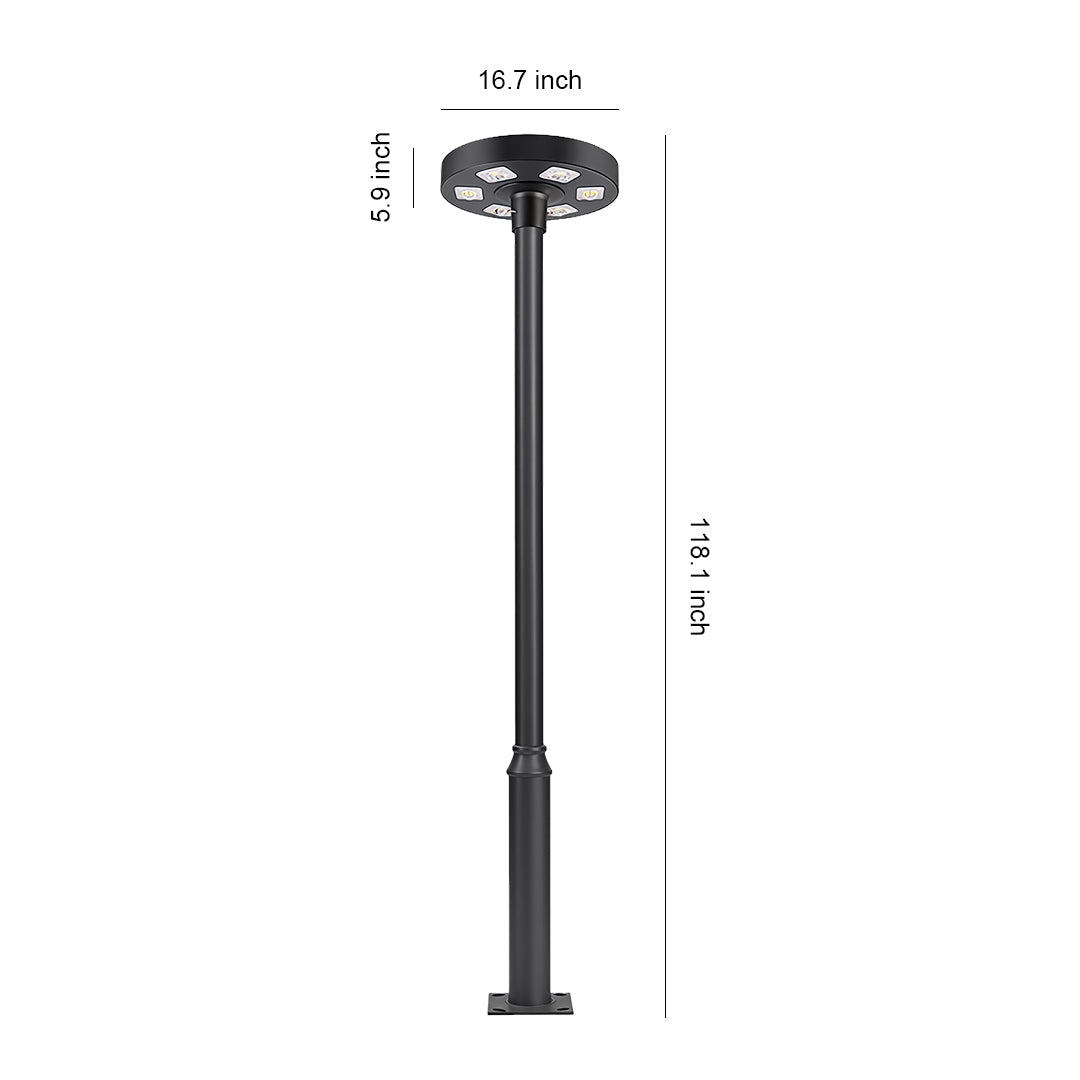 Solar Power Street Lighting Outdoor Garden High Pole Light