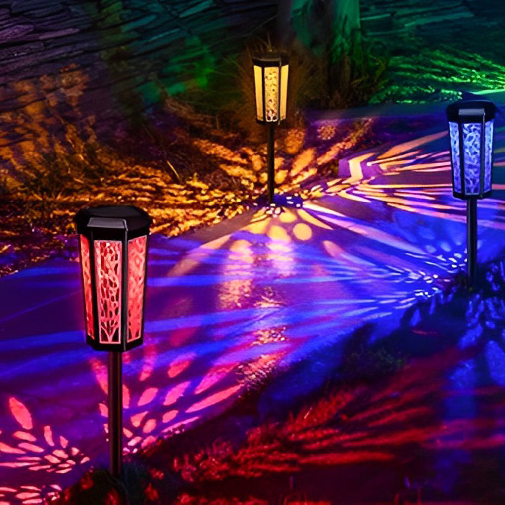Solar Stake Light Retro Rgb In-Ground Mood Waterproof Light
