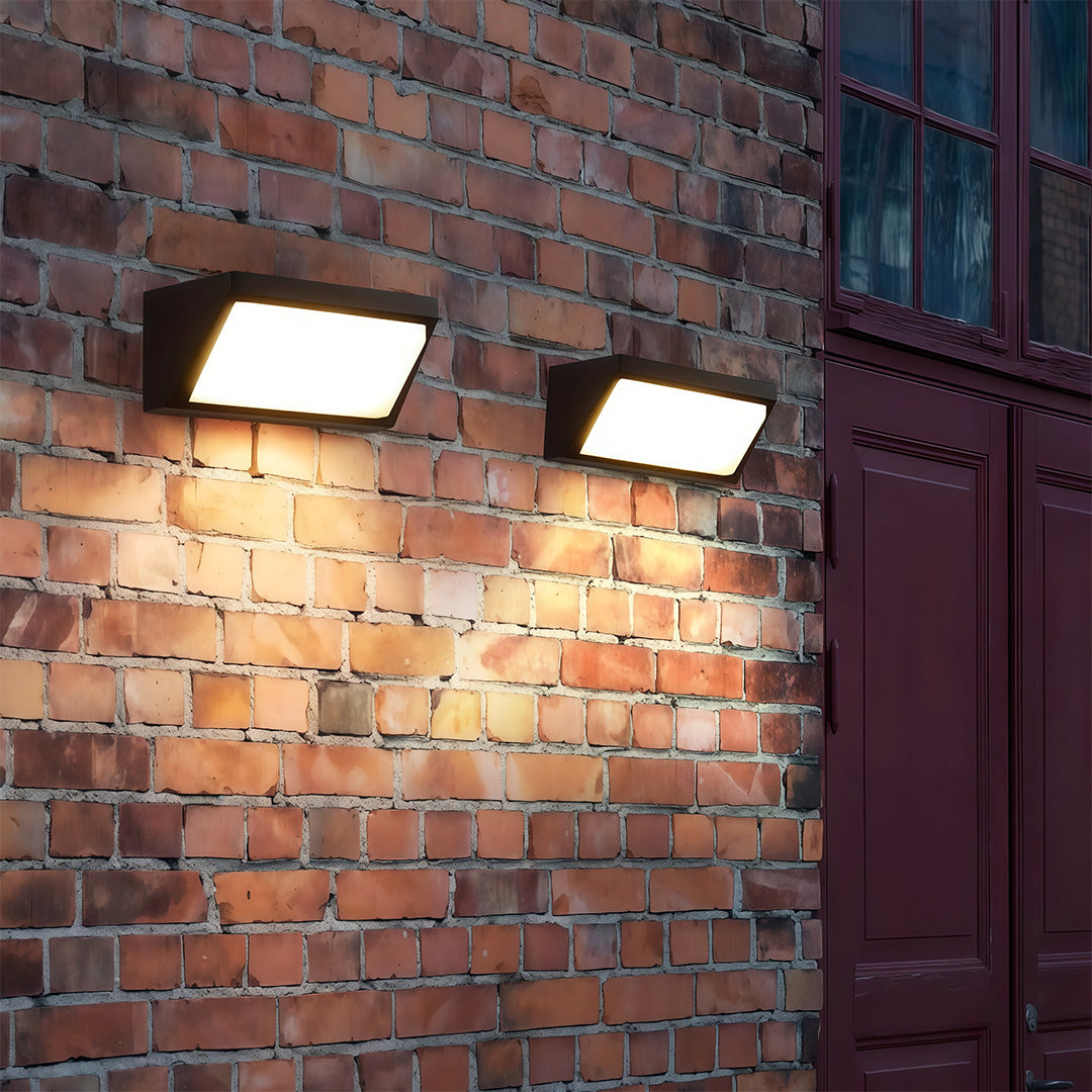Solar Outdoor Wall Mount Lights Simple Waterproof LED Light