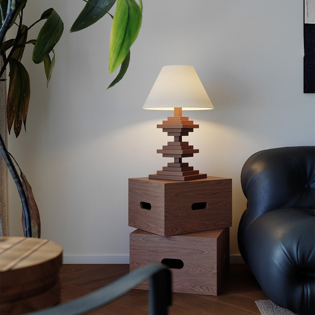 Solid Wood Table Lamps American Retro wide-spectrum Lamp