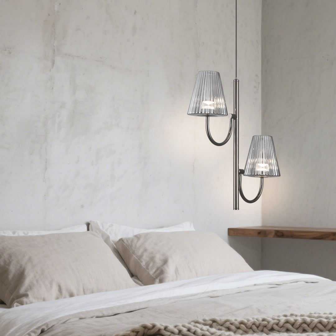 Minimalist Pendant Light American Modern Black LED