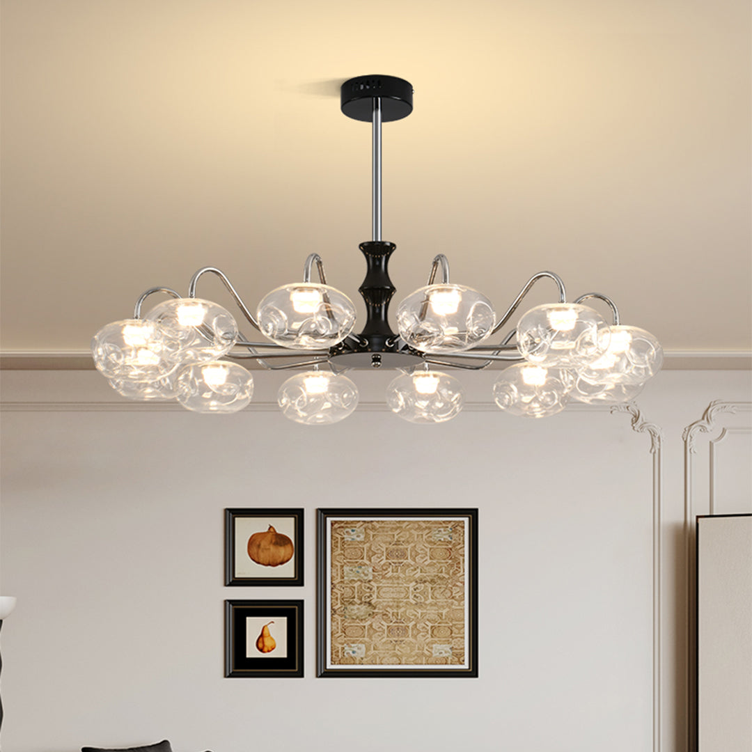 Magic Bean LED Art Glass Chandelier French