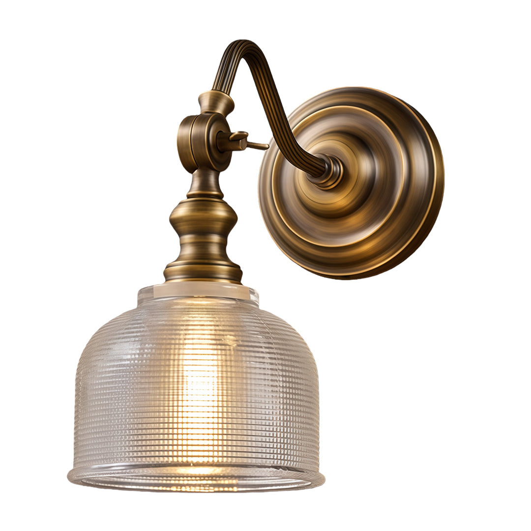 LED Wall Light Lamp American Retro Solid Brass Lamp
