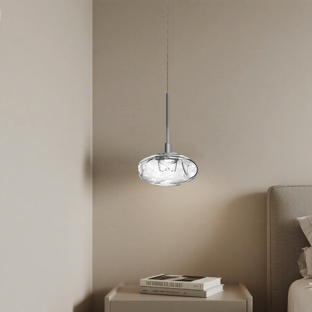 Small Glass Pendant Lights Italian Minimalist LED
