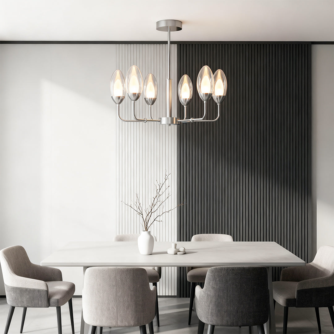 Modern Minimalist Chandelier Full Copper Luxury Ceiling Light