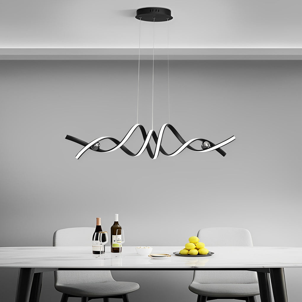 Spiral Ceiling Light Modern Creative LED Metal Chandelier