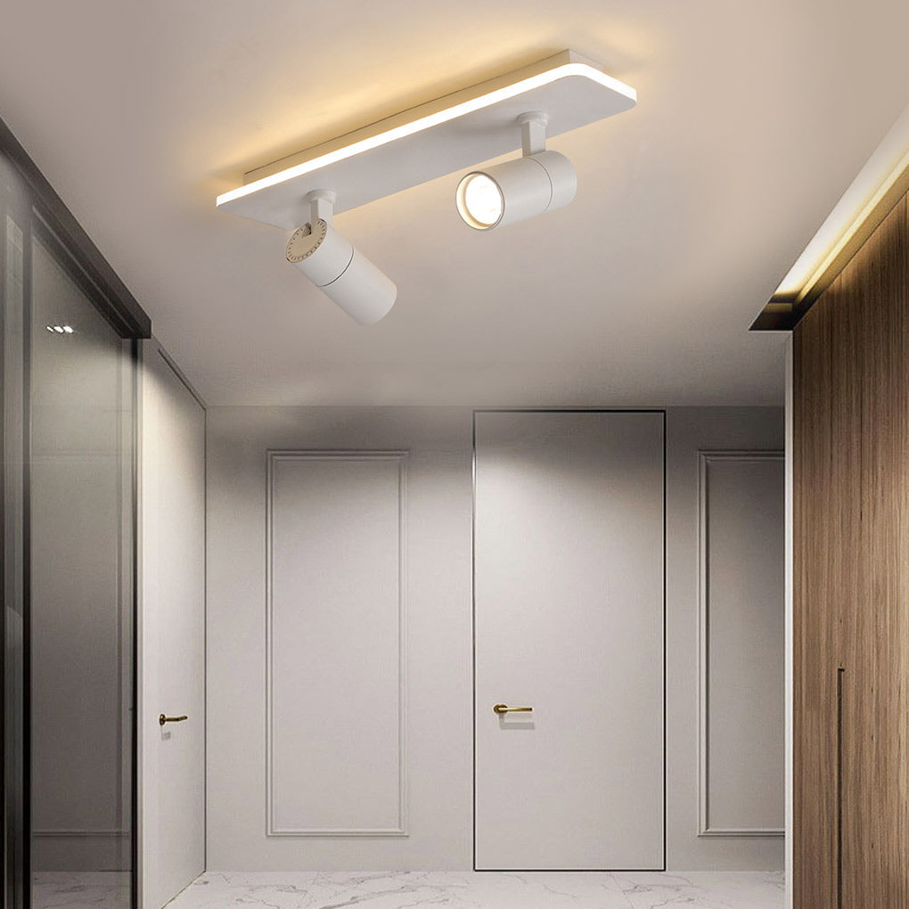 Spotlight Fixture Rectangular Recessed Adjustable Light