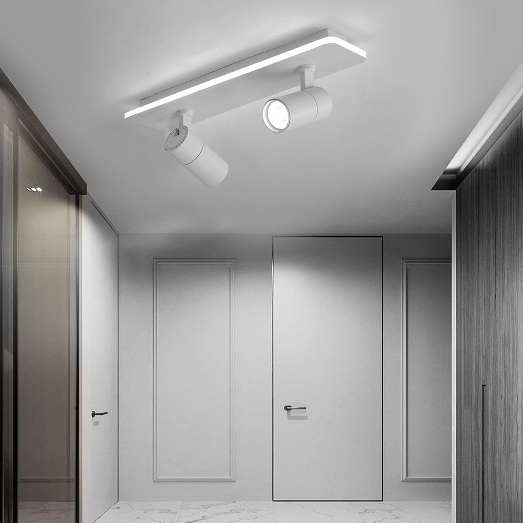 Spotlight Fixture Rectangular Recessed Adjustable Light