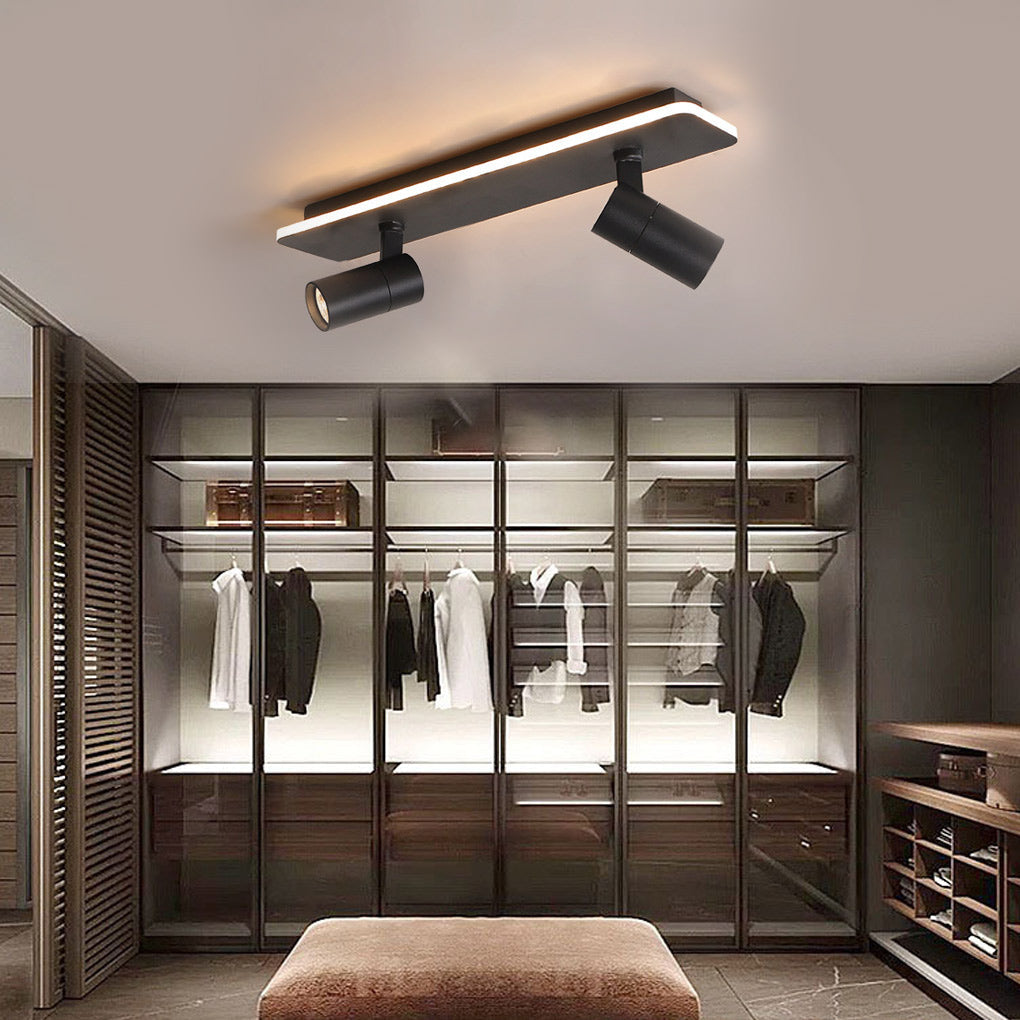 Spotlight Fixture Rectangular Recessed Adjustable Light