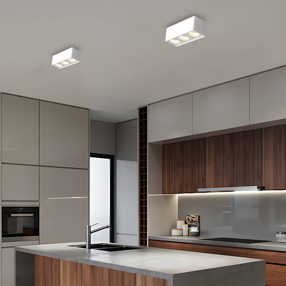 Spotlight LED Square H-Shape LED Recessed Meatl Light
