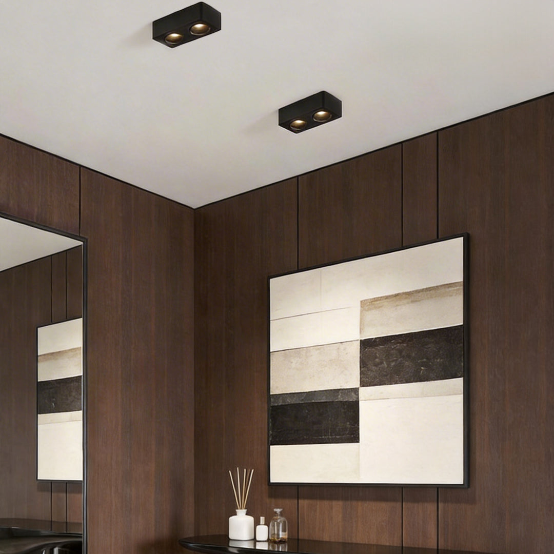 Spotlight LED Square H-Shape LED Recessed Meatl Light