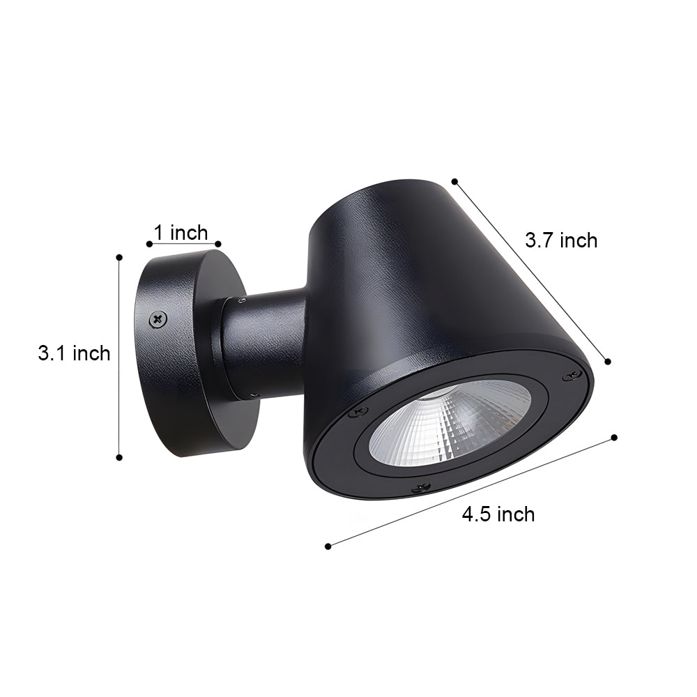 Waterproof Wall Spot Light LED Aluminum for Long-Range Illumination