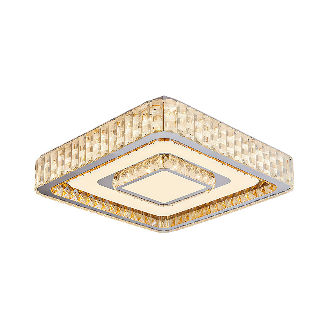 Flush Mount LED Light Fixtures Modern Luxury Crystal Lamp
